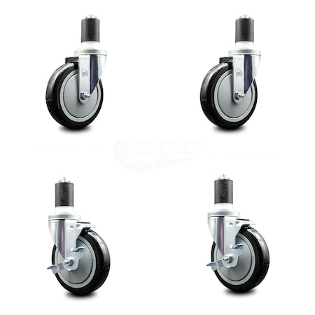 Service Caster Regency Work Table Caster Replacement Set REG-EX20S514-PPUB-BLK-112-2-TLB-2